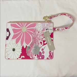 Chico’s Pouch Wristlet Zip Make up Accesso…